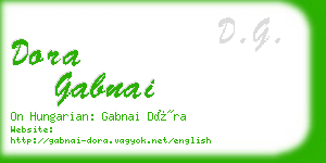 dora gabnai business card
